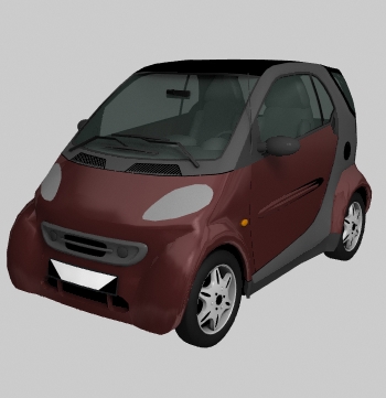 Models 3D car smart fortwo