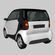 front Models 3D car smart fortwo