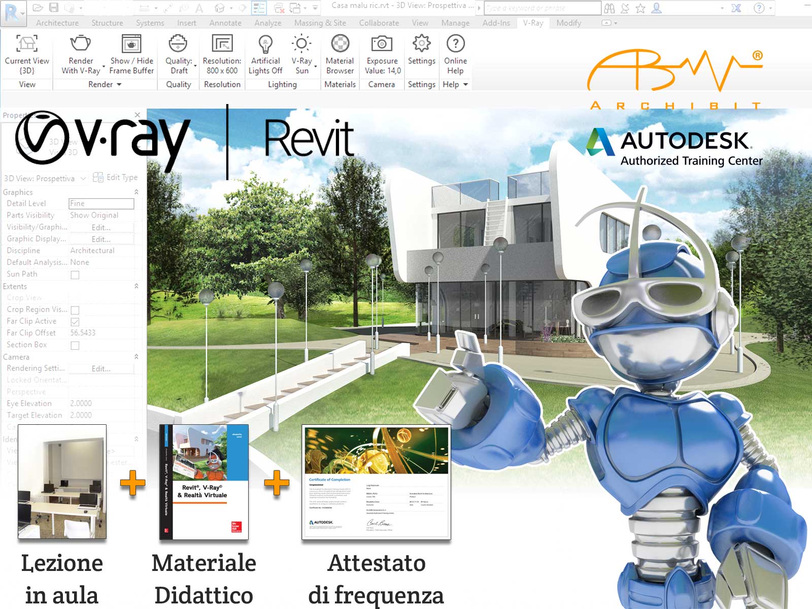 Corso V Ray Per Revit Archibit Generation S R L